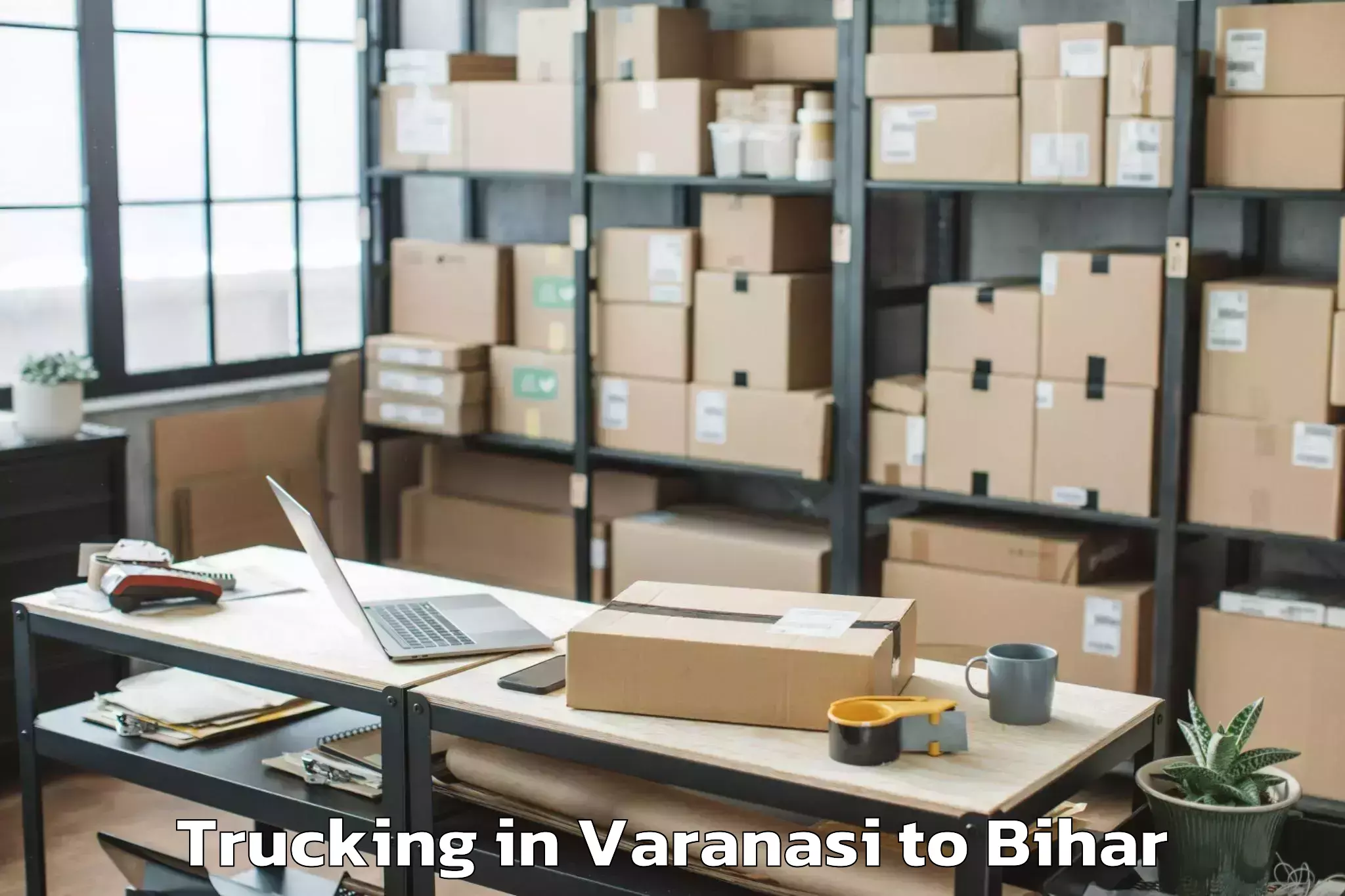 Top Varanasi to Phulparas Trucking Available